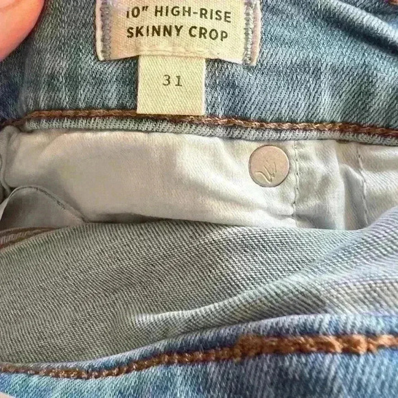 Madewell 10" high rise skinny crop jeans. Sz W31. NWT. - Picture 10 of 12